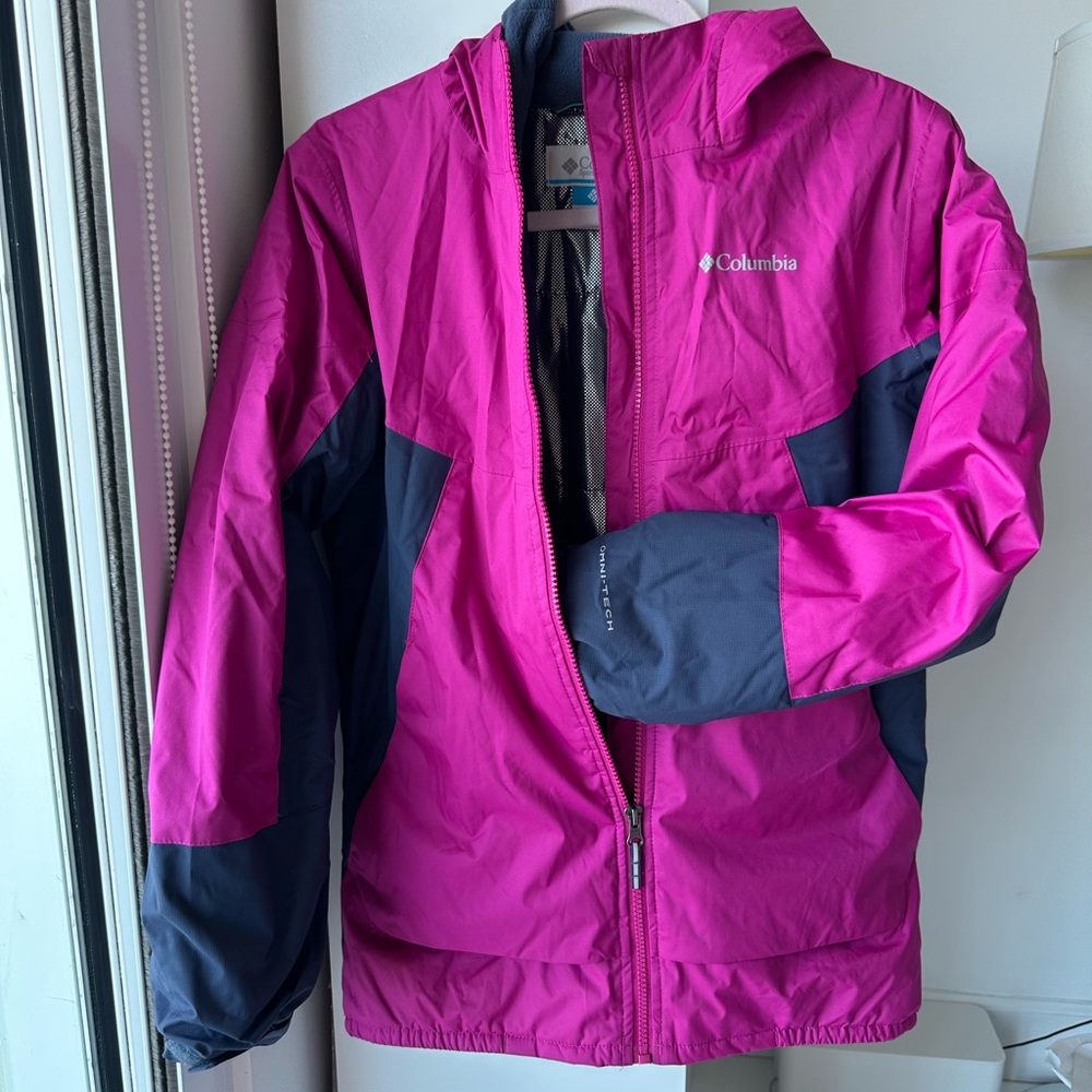 Columbia Kids' Fuchsia and Navy Snow Ski Jacket